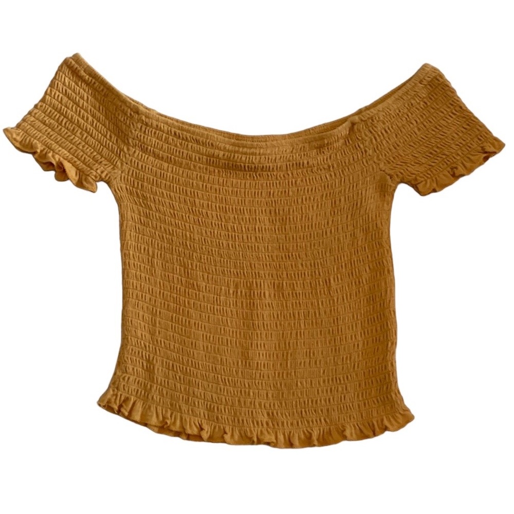 Essentials by Full Tilt Off the Shoulder Crop Top •Size XS